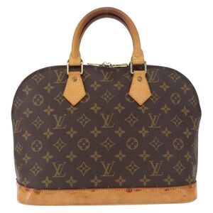 Louis Vuitton Alma Handbag Monogram Canvas Brown Canvas Handbag (Pre-Owned)